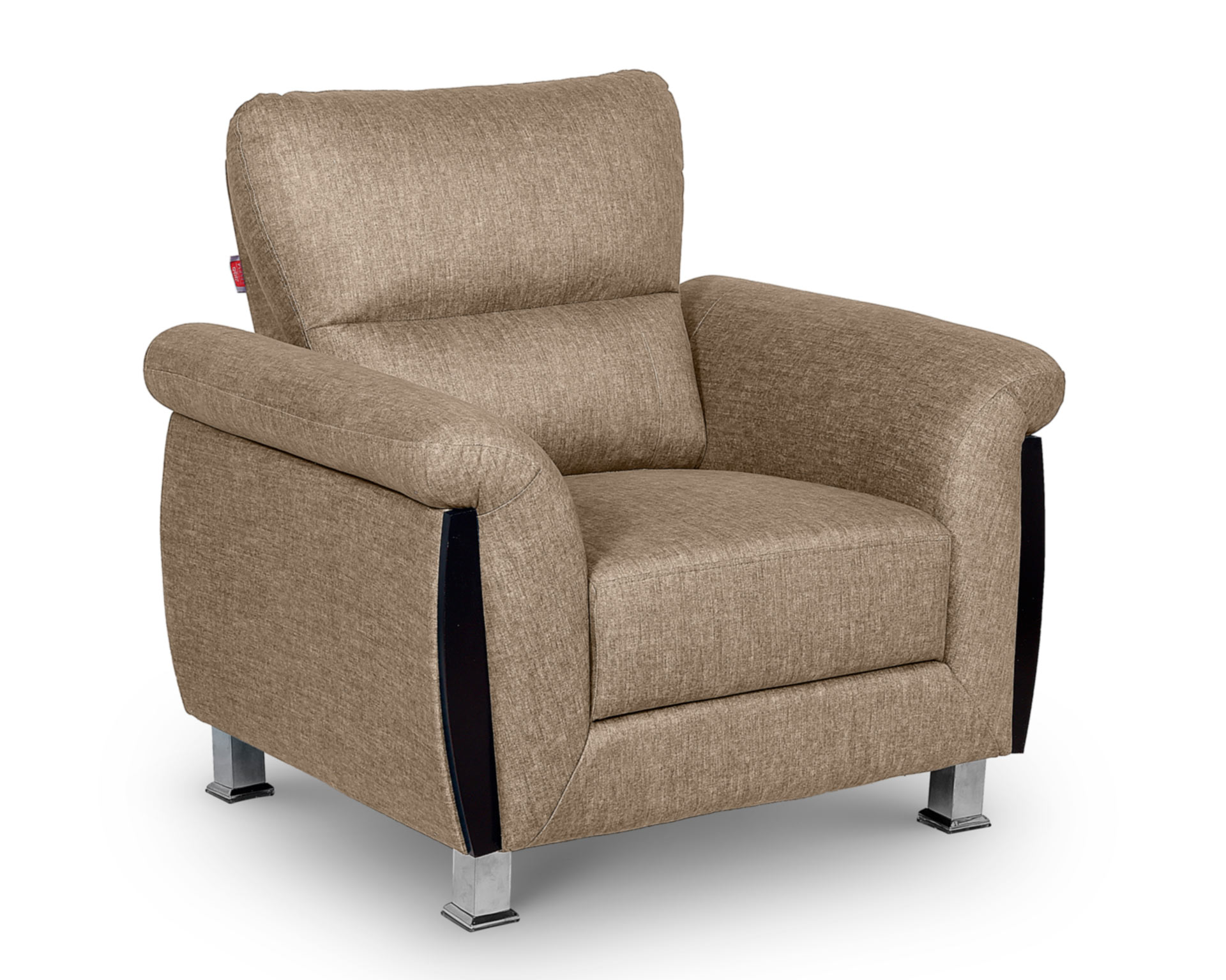 Domino 1 Seater Sofa In Light Brown Colour