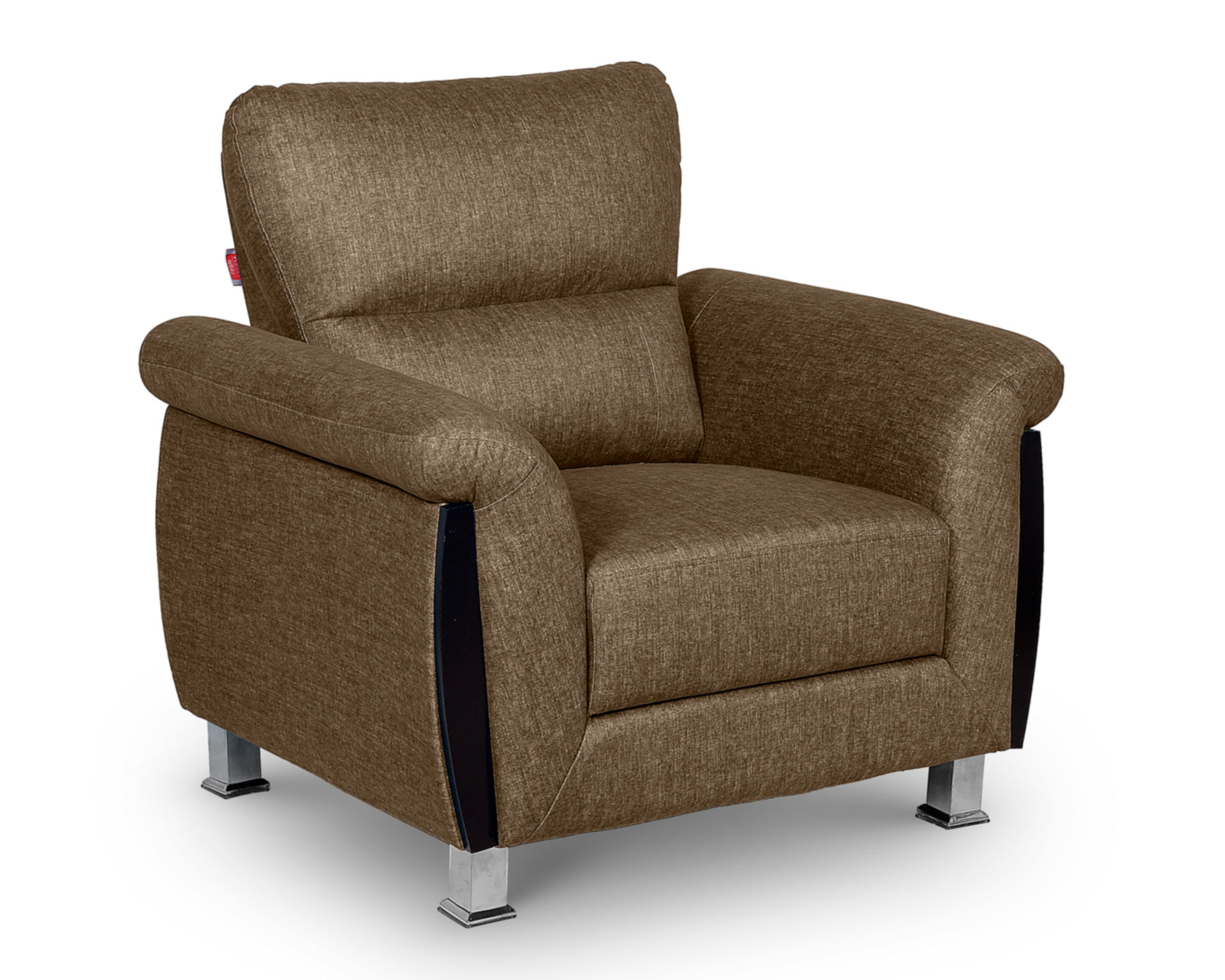Domino 1 Seater Sofa In Cinnamon Brown Colour